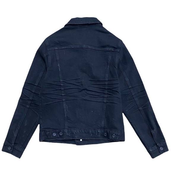 NEW EMBELLISH men's leopard print sleeve jacket in black - Picture 2 of 2